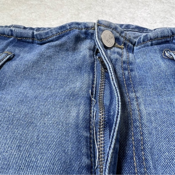 Nasty Gal High Rise Paperbag Denim Shorts Size 6 - Picture 4 of 9